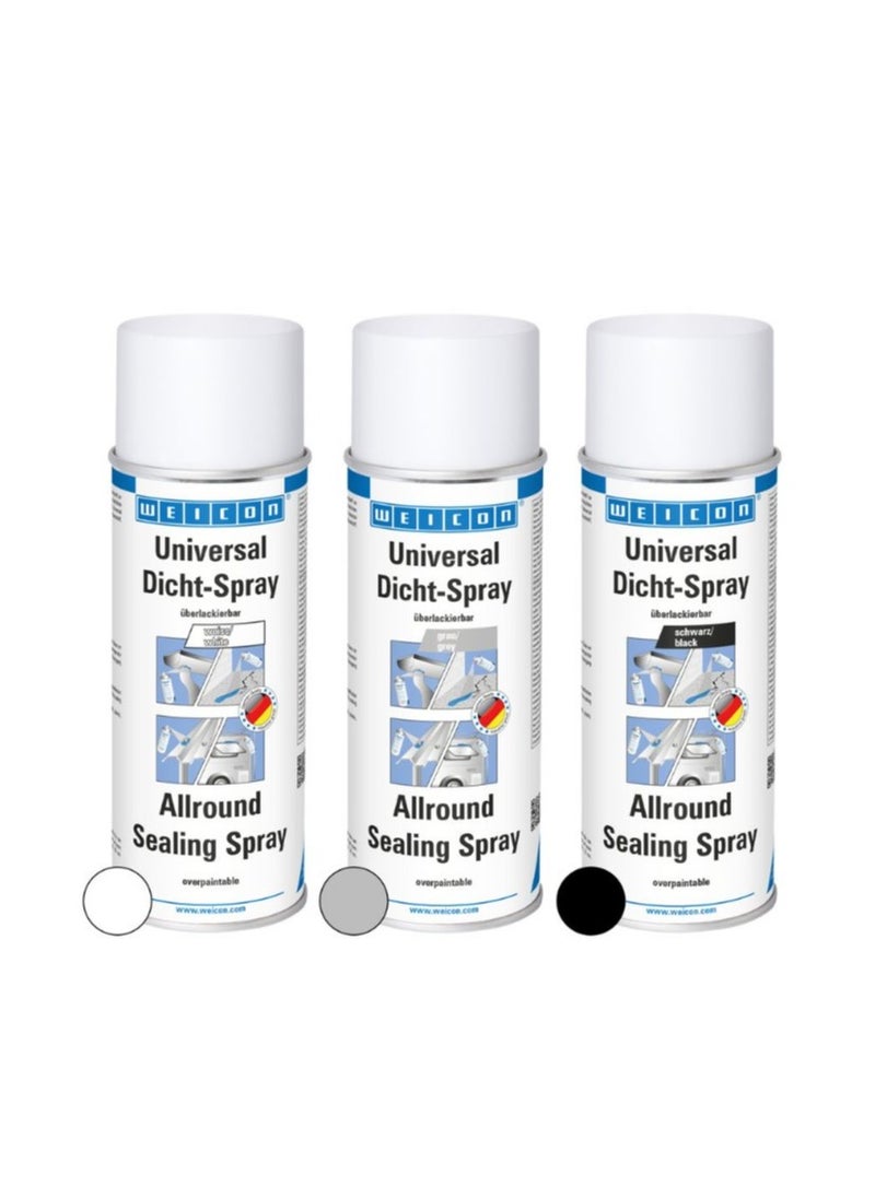 Weicon - WEICON Universal Sealing Spray 400 ml | Sealant for interior and exterior use | Spray Plastic | Waterproof | White - Image 1