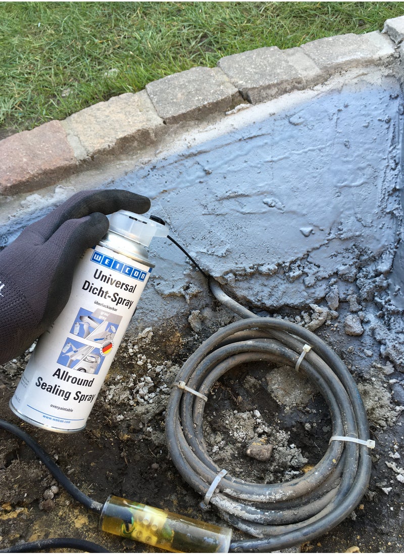 Weicon - WEICON Universal Sealing Spray 400 ml | Sealant for interior and exterior use | Spray Plastic | Waterproof | White - Image 1