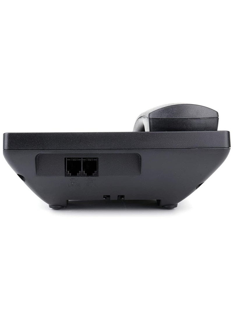 Corded Landline Phone with Big Button, Home Office Phone with Caller ID, Handsfree Speakerphone, LED Display, Speed ​​Dial Black PS-4728