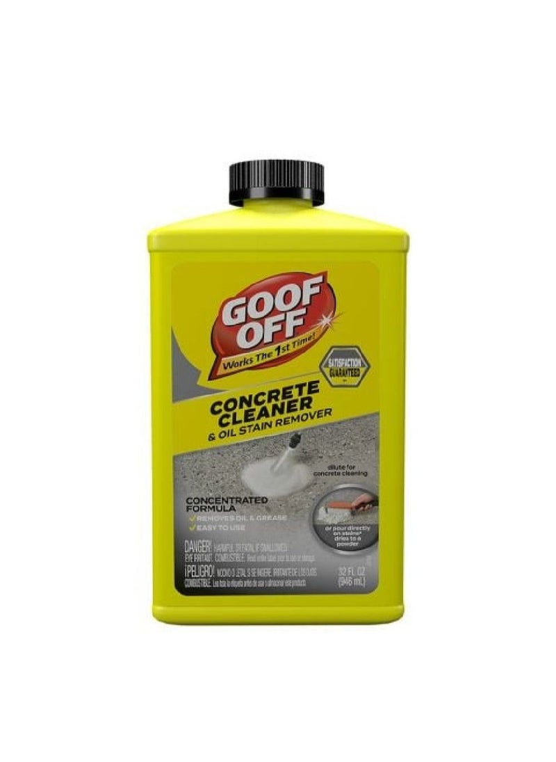 GOOF OFF - Goff Off Concrete Cleaner & Oil Stain Remover 32 OZ - Image 1