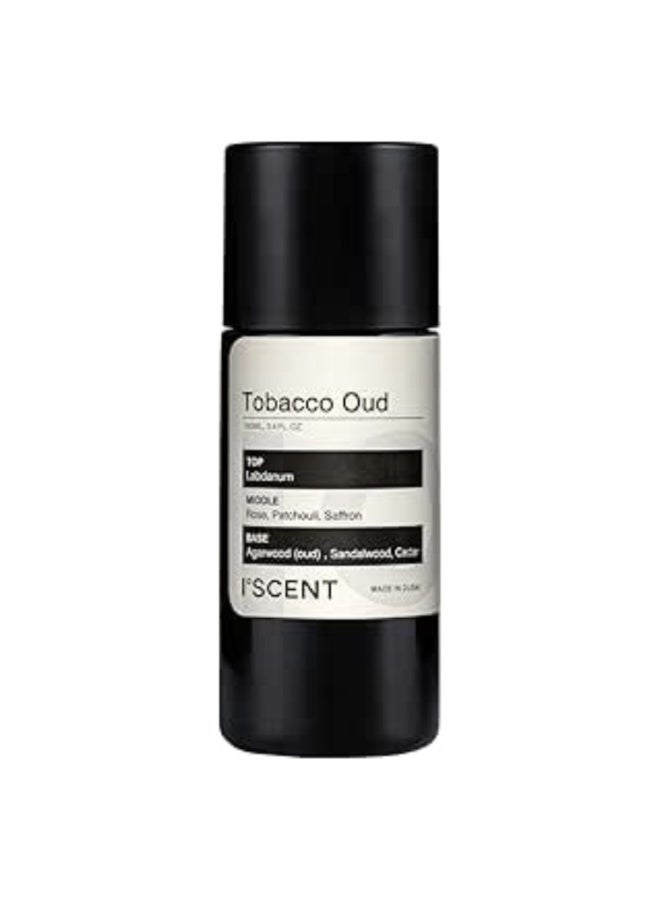 ISCENT | Tobacco Oud Oil Refill for Ensō Diffuser – 100ml Smoky, Amber-Woody Scent with Labdanum, Rose, Patchouli, Saffron, Oud, Sandalwood & Cedar | Deepen Your Home with a Bold, Luxurious Aroma - Image 1