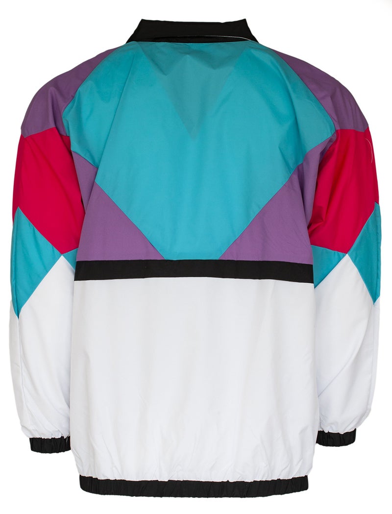 Funny Guy Mugs Powder 80s & 90s Retro Neon Windbreaker, Small - Image 5