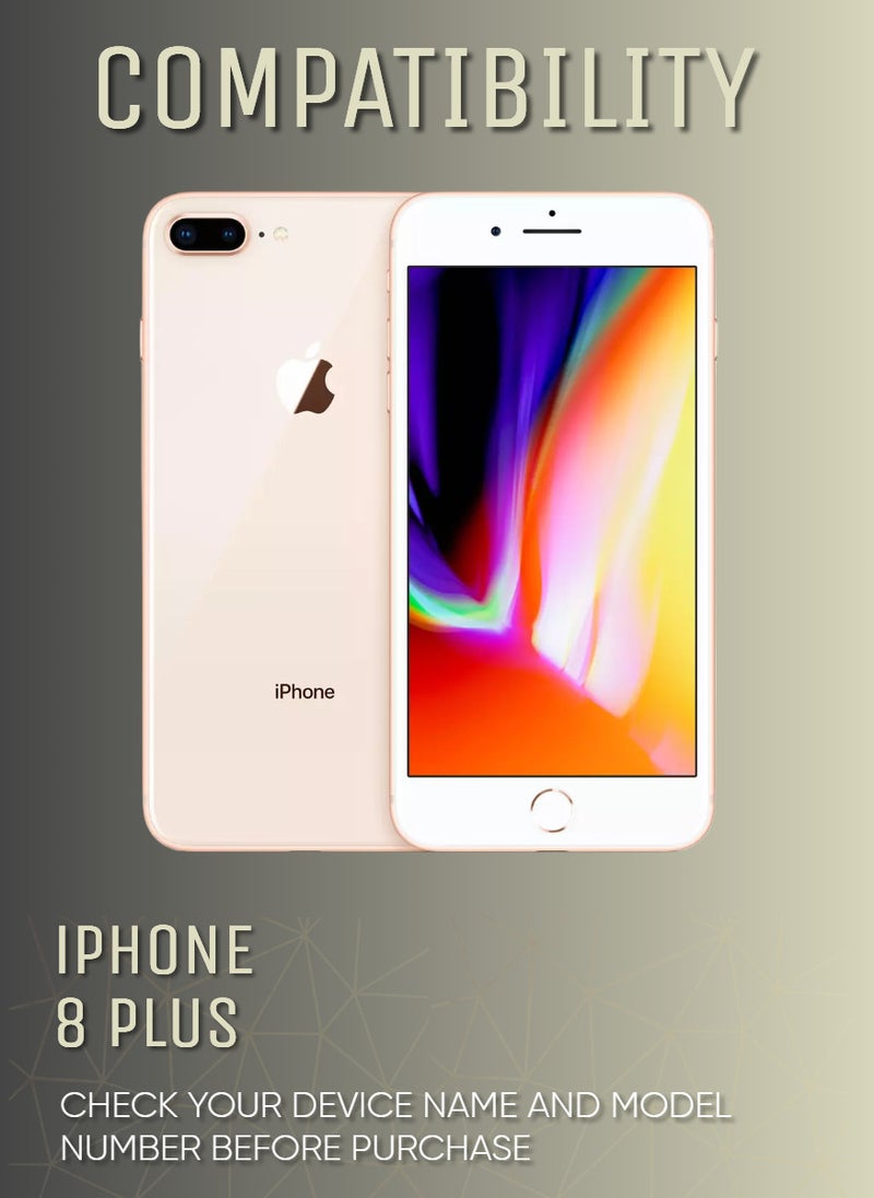 ESD 2 Pieces Tempered Dustproof Privacy Glass Screen Protector Compatible For iPhone 8 Plus - Image 2