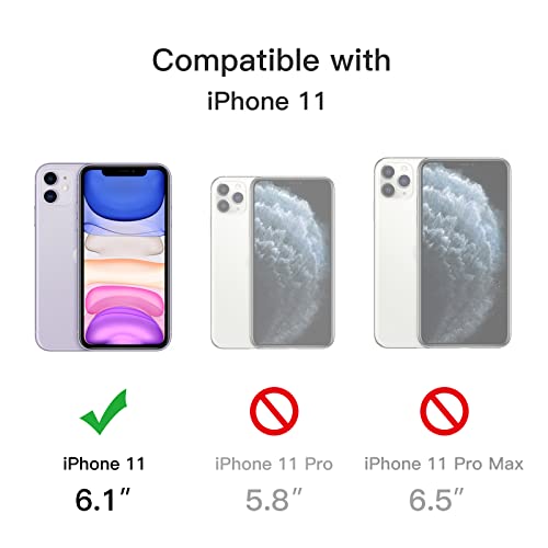 JETech Matte Case for iPhone 11 6.1-Inch, Shockproof Military Grade Drop Protection, Frosted Translucent Back Phone Cover, Anti-Fingerprint (Light Purple) - Image 2