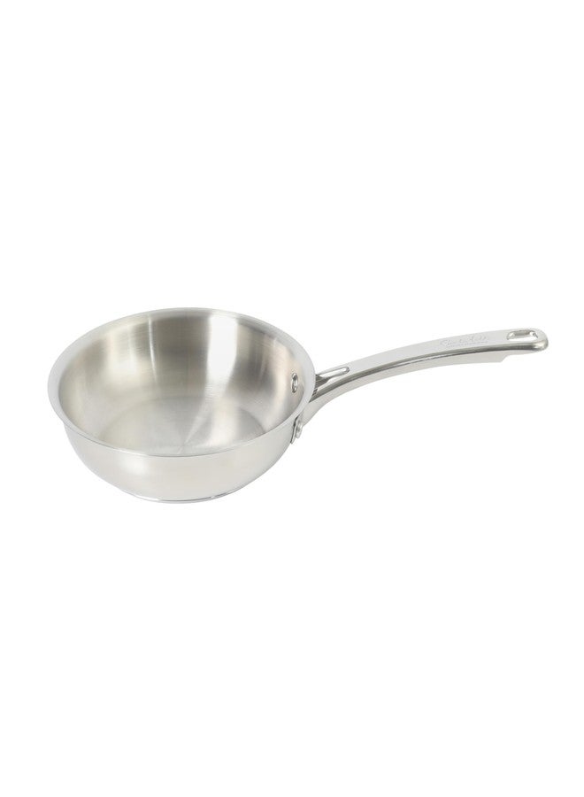 Sur La Table Kitchen Essentials Chef's Deck 8-Inch Stainless Steel Frying Pan – Induction Ready Skillet with Tri-Ply Base, Polished Finish & Hollow Stay-Cool Handle - Image 5