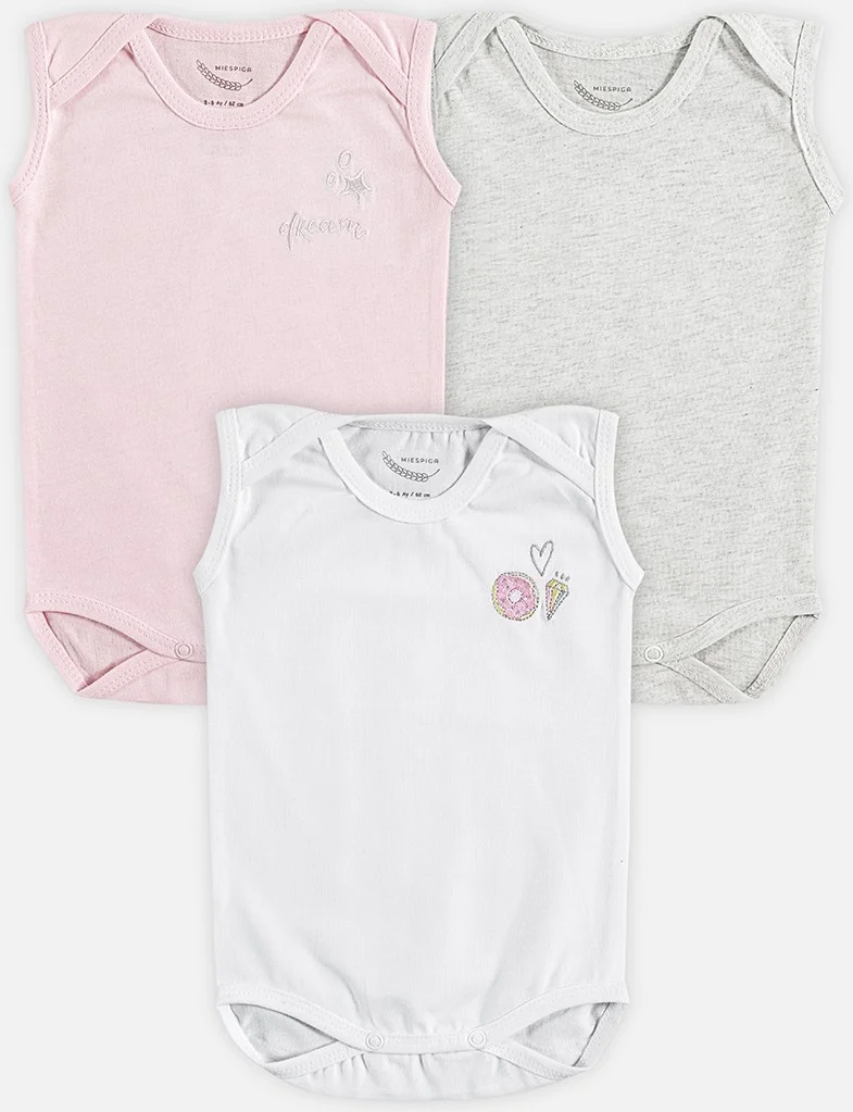 ميسبيغا Sweet Dream Baby Sleeveless Body Set of 3
