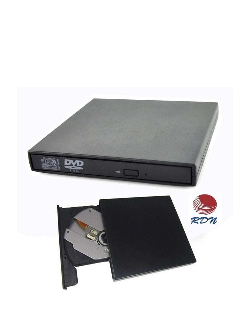 RDN - USB External DVD CD RW Disc Burner Combo Drive Reader Windows 07/08/10 Laptop PC - Image 1