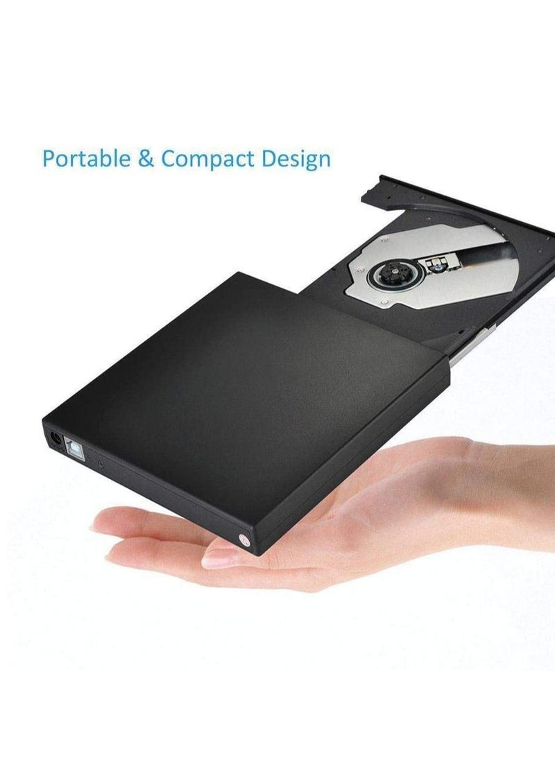 RDN - USB External DVD CD RW Disc Burner Combo Drive Reader Windows 07/08/10 Laptop PC - Image 1