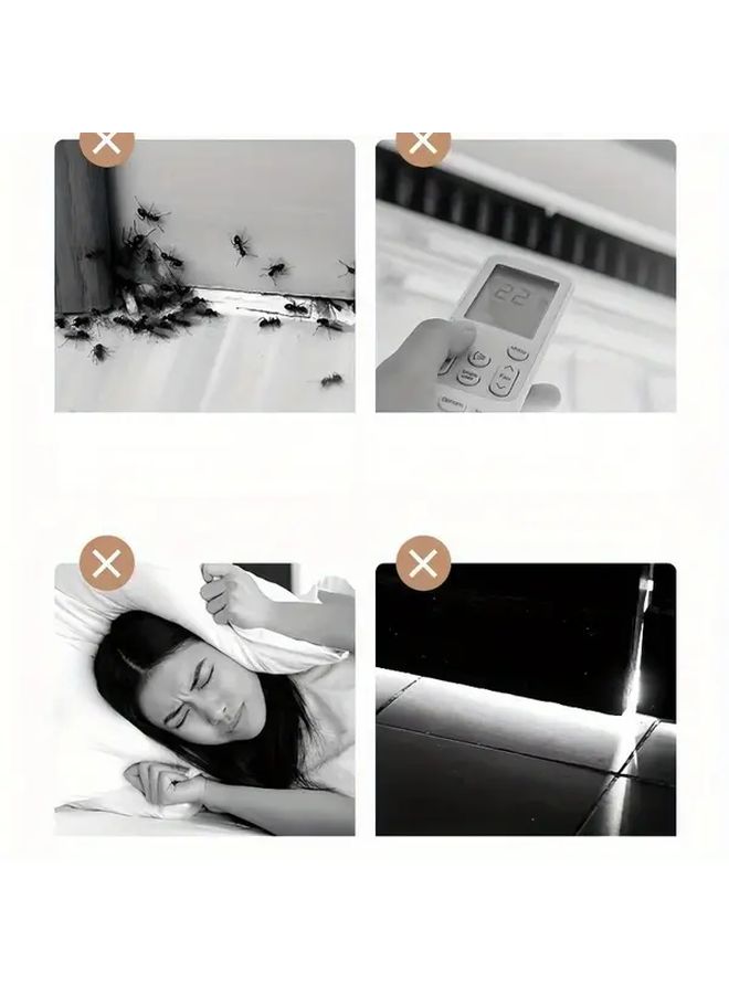 Self Adhesive Door Bottom Seal Grey Silicone Strip Energy Saving Soundproof Draft And Mosquito Barrier - Image 2