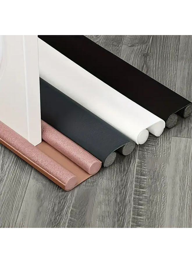 Self Adhesive Door Bottom Seal Grey Silicone Strip Energy Saving Soundproof Draft And Mosquito Barrier - Image 1