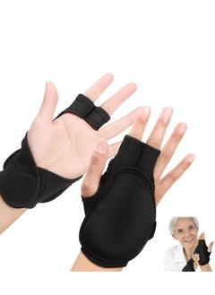 SYOSI 1 Pair Weighted Gloves for Tremors Weighted Utensils for Hand Tremors Hand Stop Adjustable Wrist Weights Glove with Holes for Tremors and Patients 2 x 1.1 lb, Each Glove  - Image 1