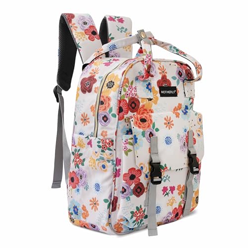 Motherly Printed Diaper Bag for Mothers for Travel, Maternity Bag for Newborn Baby, Mothers Travelling Bag, Multiple Pocket Water Resistant Baby Bag, Hospital Bag for mom(Garden Glam) - Image 1