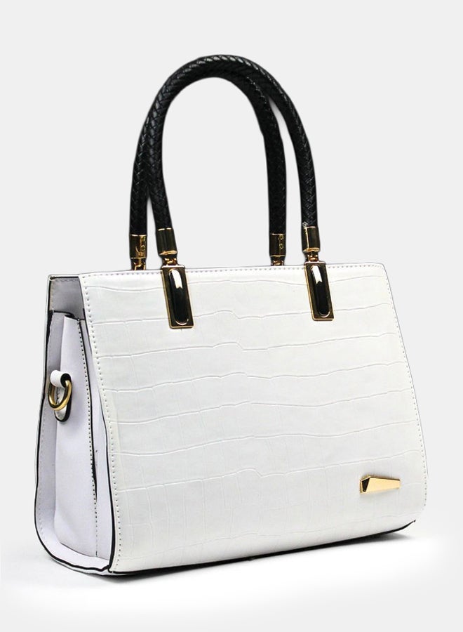 Crocodile Square Handbag - Image 1