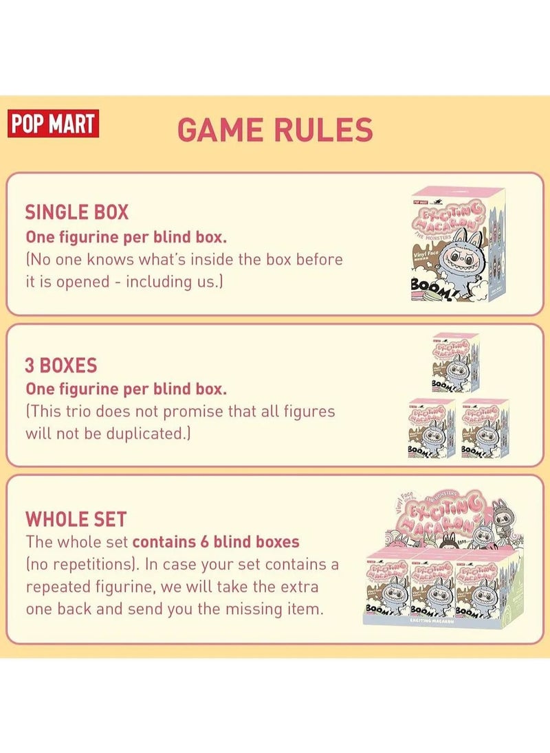 POP MART 100% Authentic Labubu Exciting Macaron Plush Pendant Blind Box By Pop Mart Version 1 17cm Assorted, Sole Distributor in Middle East (1pcs Random)  - Image 5