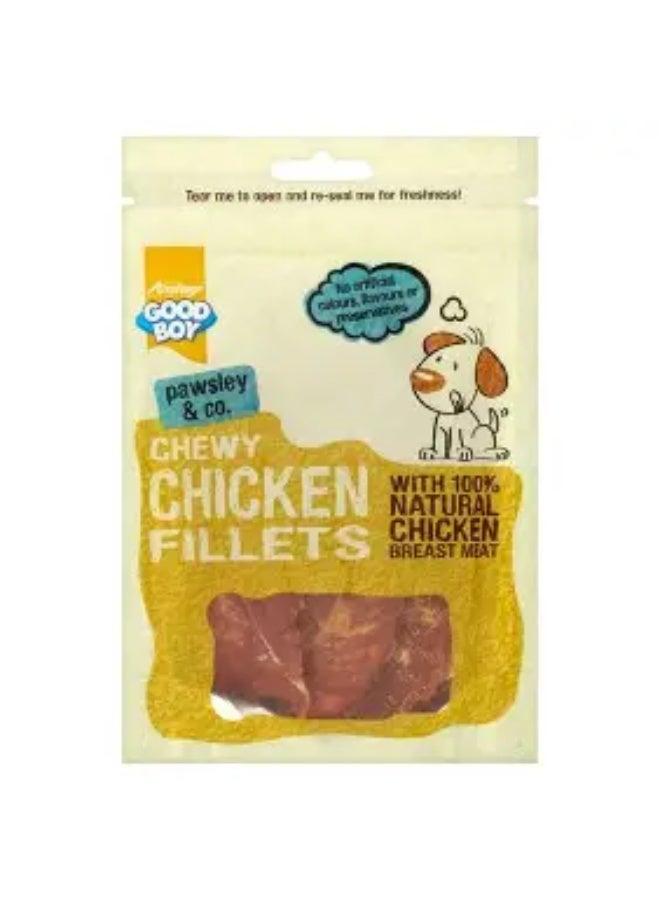 Good Boy Dog Treats Chewy Chicken Fillets - 80G
