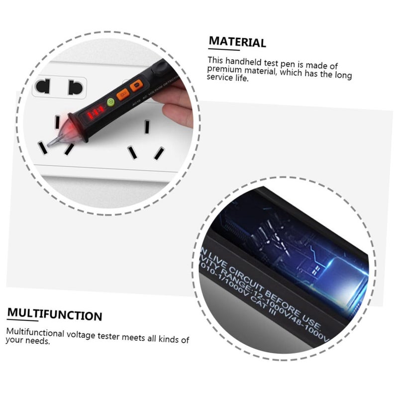 Non Contact Voltage Tester Pen with LED Light and Buzzer Alarm for Safe Electrical Detection - Image 4