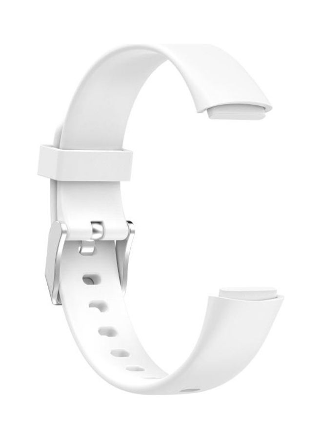 NIBEMINENT Silicone Replacement Strap For Fitbit Luxe White - Image 3