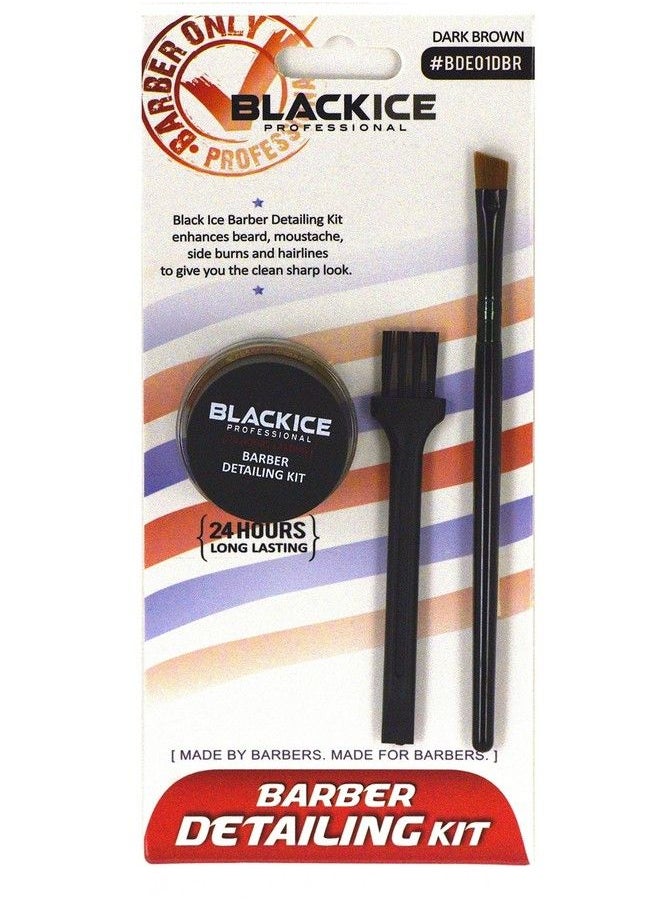 Black Ice Professional Barber Detailing Kit Dark Brown Bde01  - Image 2