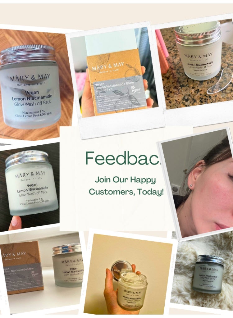 MARY & MAY Mary&May Vegan Lemon Niacinamide Glow Wash-Off Pack for Brightness & Texture Renewal - Image 2