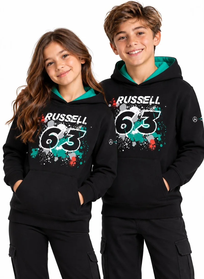 AMG Petronas Formula 1 Team Mercedes-AMG F1 George Russell Kids' #63 Hoodie, Black
