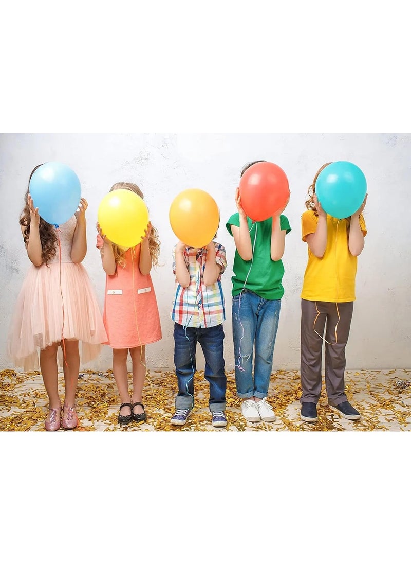 VIO - 100 Pcs 12 Inch Assorted Colors Rainbow Latex Balloons Bright Color Balloons for Happy Birthday Baby Shower Wedding Anniversary Birthday Party Graduation Special Celebrations Events Balloons for Garland and Balloon Arch of 100 Balloons Bright Shiny Colorful Balloons for Helium or Air Use Colorful Party Decorations Essential Party Supplies - Image 1