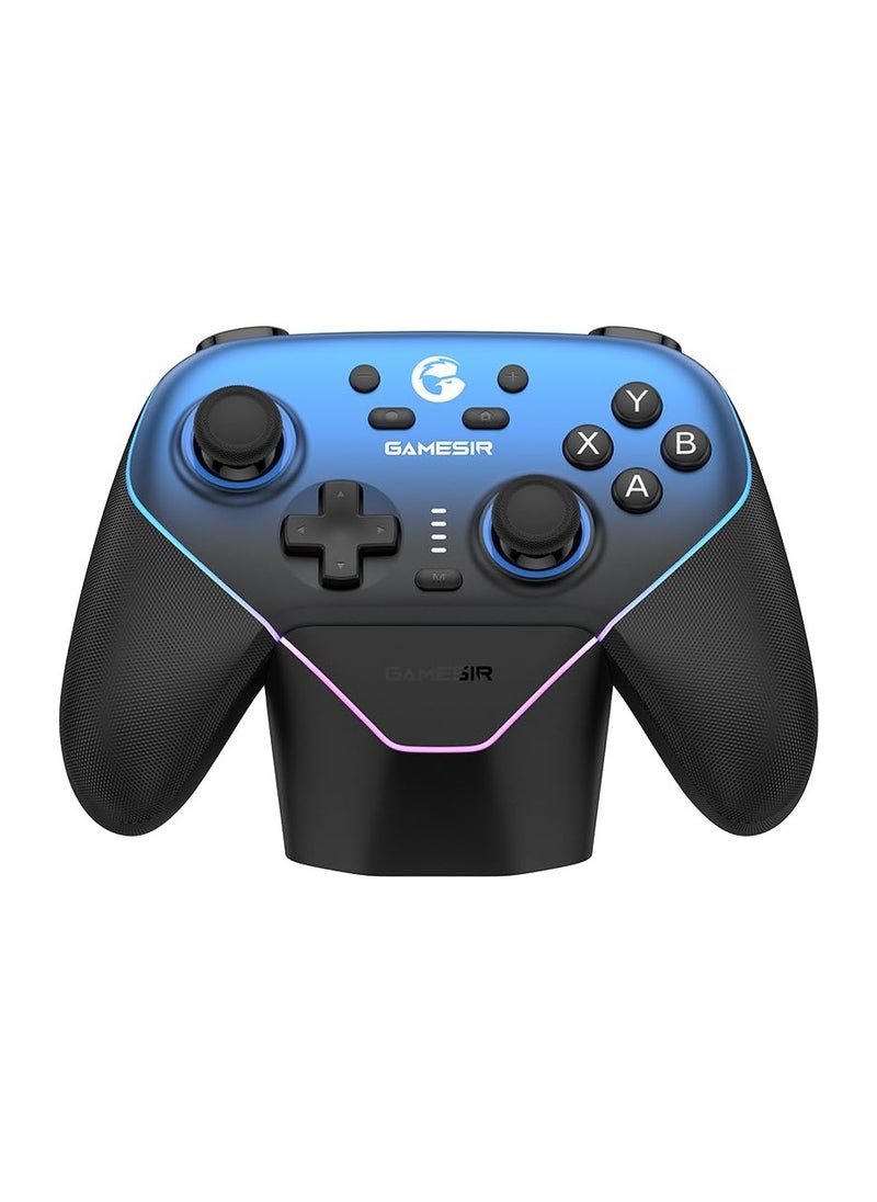 Generic - GameSir Super Nova Wireless Gaming Controller for PC/Switch/iOS/Android, 1000Hz Polling Rate, Hall Effect Stick & Trigger, Rubberized Grips, RGB Lighting, Detachable Faceplate, 1000mAh with Charging Dock - Image 1
