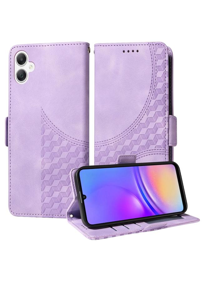 erorex Case For Samsung Galaxy A06 4G / 5G Embossed Rhombus Starry Leather Phone Case - Image 1