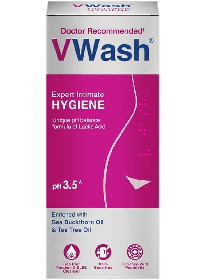 Vwash Plus Expert Intimate Hygiene Liquid Wash, 100 ml - Image 1
