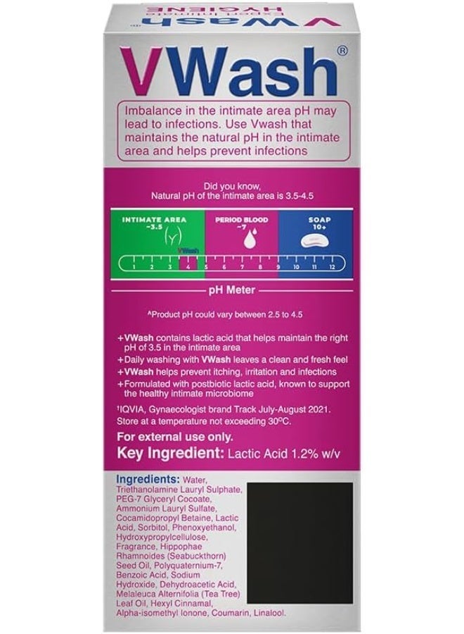 Vwash Plus Expert Intimate Hygiene Liquid Wash, 100 ml - Image 2