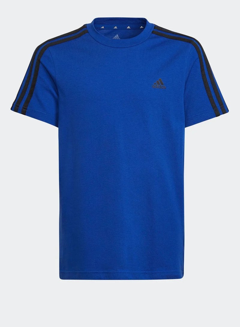 Adidas Youth 3 Stripe T-Shirt