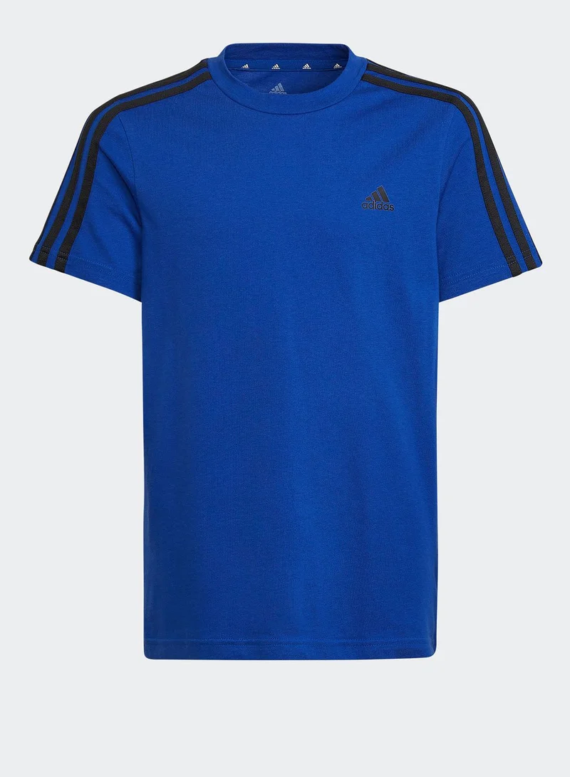 Adidas Youth 3 Stripe T-Shirt
