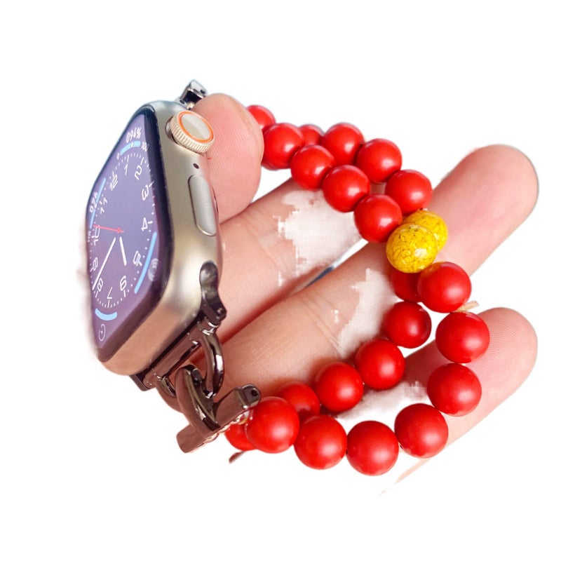 سوار ساعة ذكية سوار راتنج متوافق مع Apple Watch بملاءمة قابلة للتعديل وحزام بديل للاستخدام اليومي باللون بنفسجي قابل للتعديل - NOVA - Image 5
