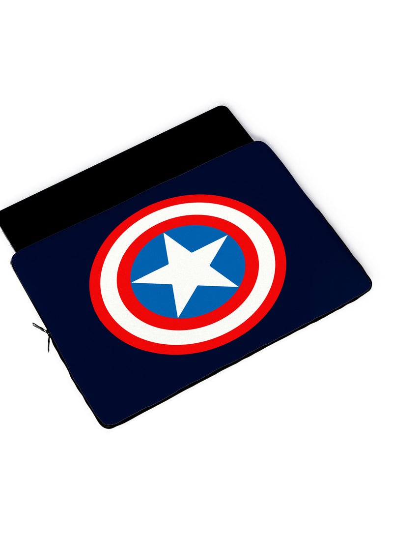 LOUD UNIVERSE Laptop Sleeve 13 inch Captain America Steve Rogers MCU Super Soldier Vibranium Shield Tablet Sleeve - Image 4
