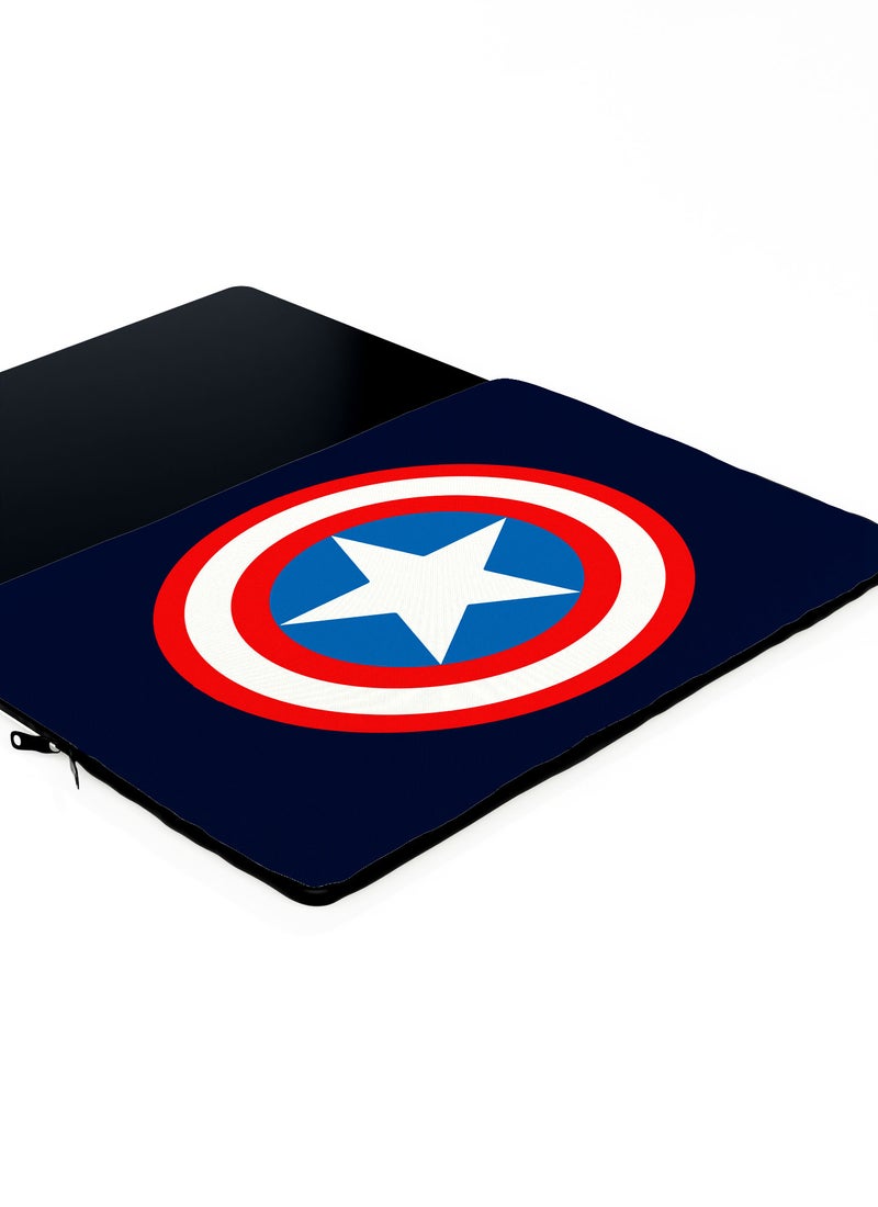 LOUD UNIVERSE Laptop Sleeve 13 inch Captain America Steve Rogers MCU Super Soldier Vibranium Shield Tablet Sleeve - Image 3