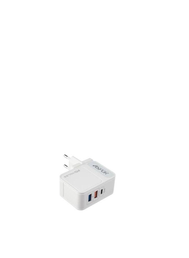 Aspor A838 Fast Charger 3 USB - White - Image 2