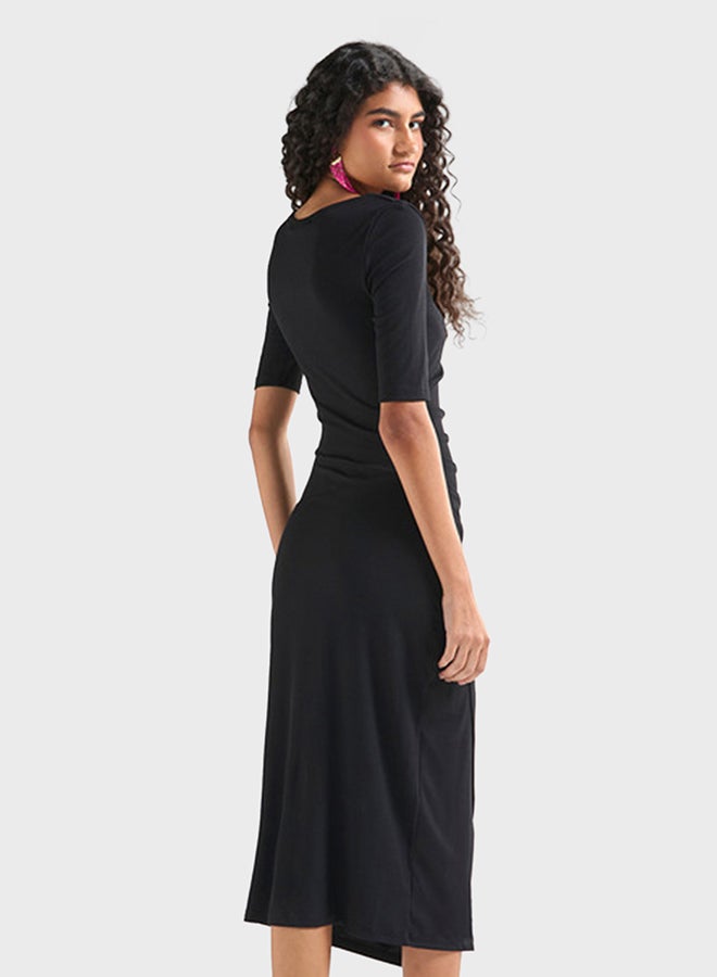 FAV Asymmetrical Ruched Dress - Image 2
