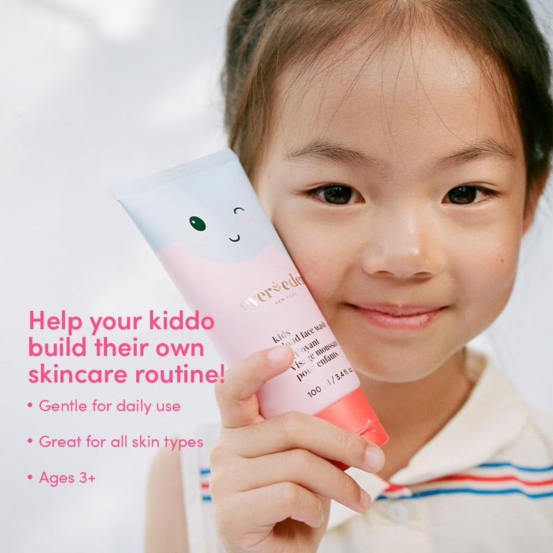 Evereden Kids Cloud Face Wash: Tropical Sorbet, 3.4 fl oz | Creamy & Fun Skin Care for Kids | Easy-to-Use Kids Face Wash | Non-toxic Kids Skin Care for Sensitive Skin - Image 5