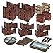 Jucoci Battlezone Creation Kit 18PCS Tabletop Terrain Wargame Terrains Set Compatible with WH40KRed - Image 2