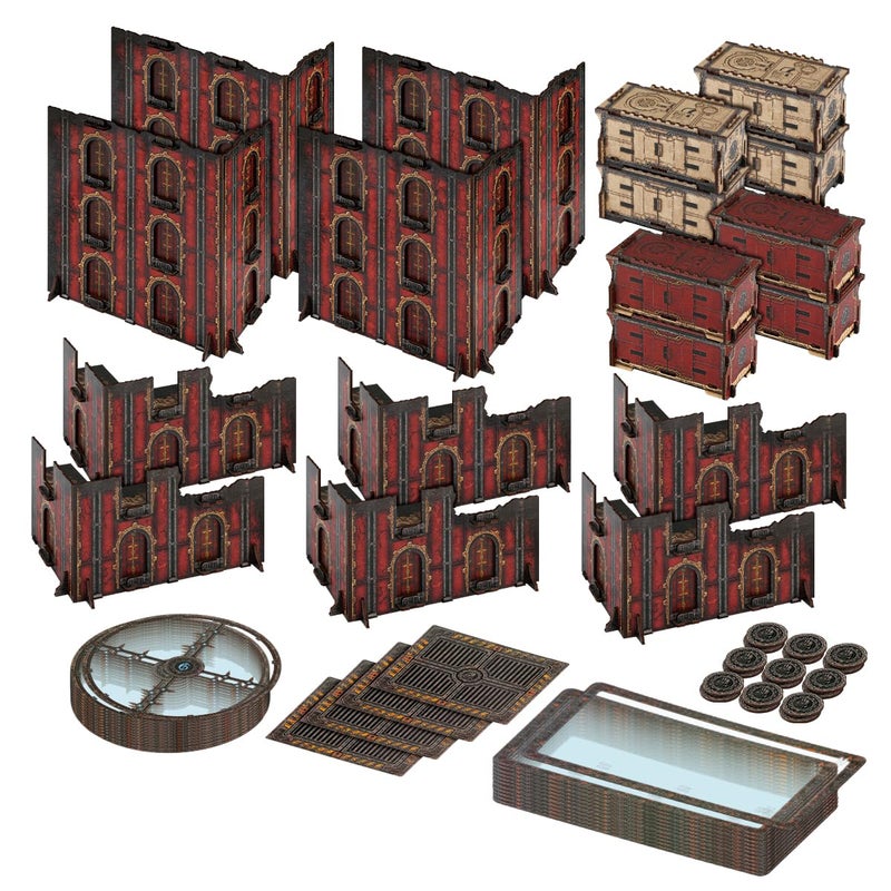 Jucoci Battlezone Creation Kit 18PCS Tabletop Terrain Wargame Terrains Set Compatible with WH40KRed - Image 3