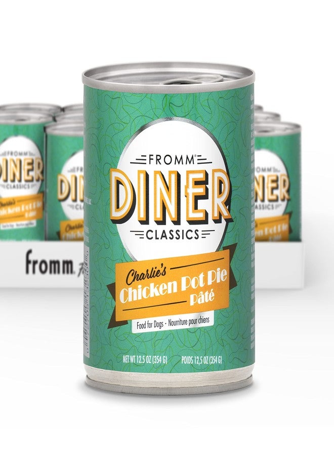 Fromm Diner Classics Charlie's Chicken Pot Pie Pate Dog Food - Premium Wet Dog Food - Chicken Recipe - Case of 12 Cans - Image 1
