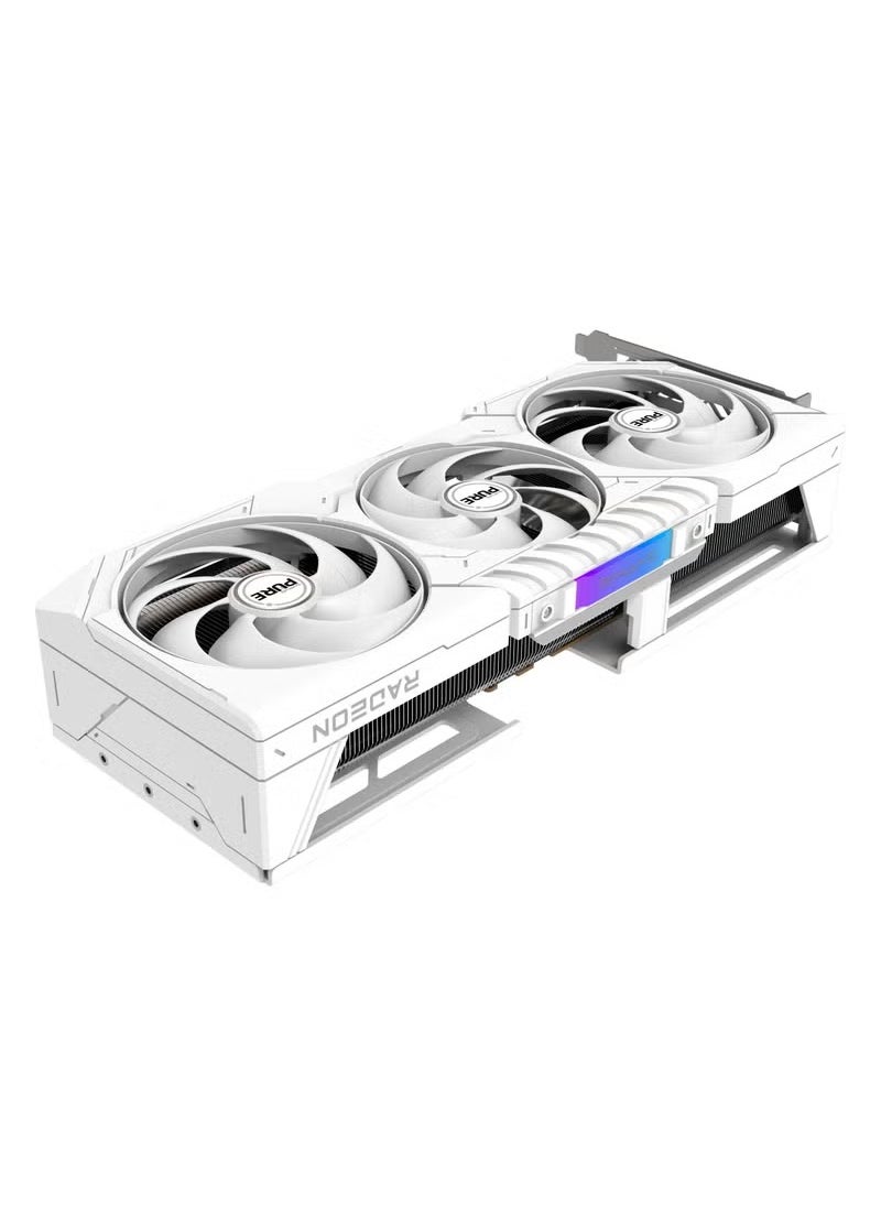 Sapphire - PURE AMD Radeon™ RX 9070 XT 16GB GDDR6 Graphics Card, 3010 MHz Boost Clock, 2460 MHz Game Clock, 4096 Stream Processors, 64 Compute Units, RDNA™ 4 Architecture, Tri-X Cooling, PCIe 5.0, 4K Display Support, AV1 Encode/Decode, AMD FidelityFX™, FreeSync™, ARGB Logo, 317W Power Consumption | 11348-02-20G - Image 1