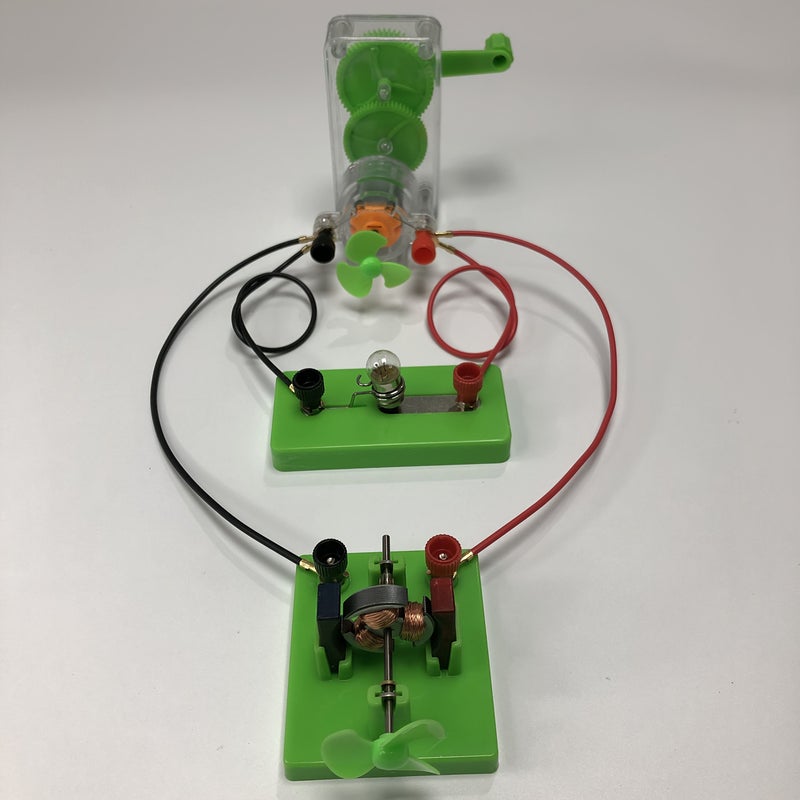 2 Sets Hand Crank Generator And Motor Open Shelf Dc Motor Science Experiment Kit Abs Material Essential Classroom Equipment No Power Supply Required - Image 5