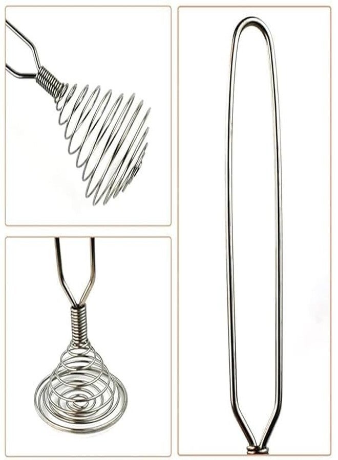 MOKVEE Stainless Steel Mini Spring Whisk, French Coil Handheld Egg Whisk for Mixing, Baking & Cooking - Image 4