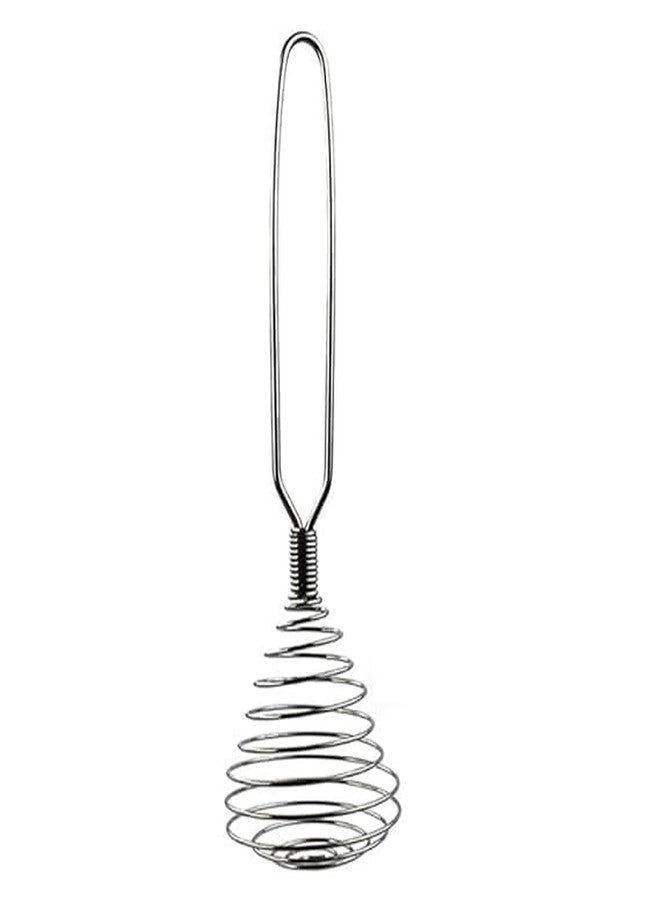 MOKVEE Stainless Steel Mini Spring Whisk, French Coil Handheld Egg Whisk for Mixing, Baking & Cooking - Image 1