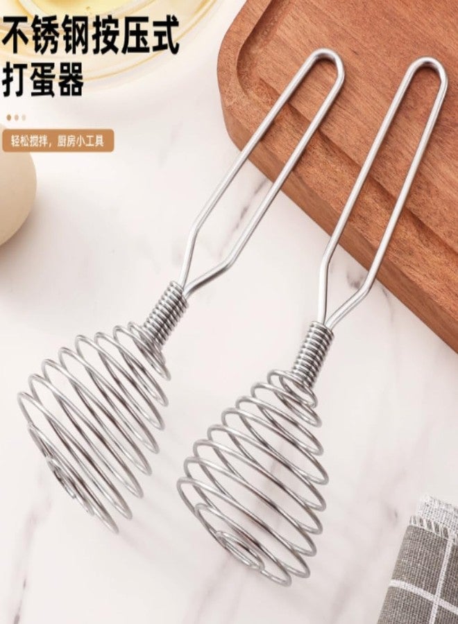 MOKVEE Stainless Steel Mini Spring Whisk, French Coil Handheld Egg Whisk for Mixing, Baking & Cooking - Image 5