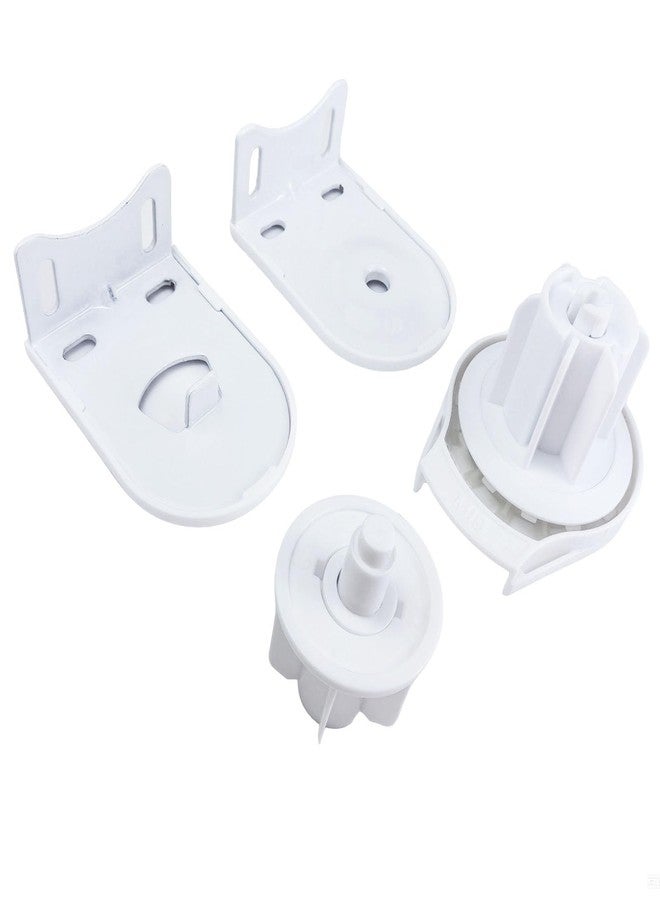 روییيس طقم إصلاح ستائر رولر من ROEIEIS لأنبوب مقاس 1 1/2 بوصة، ملحقات ستائر رولر مع قابض + أقواس تثبيت + سدادة طرفية - Image 1