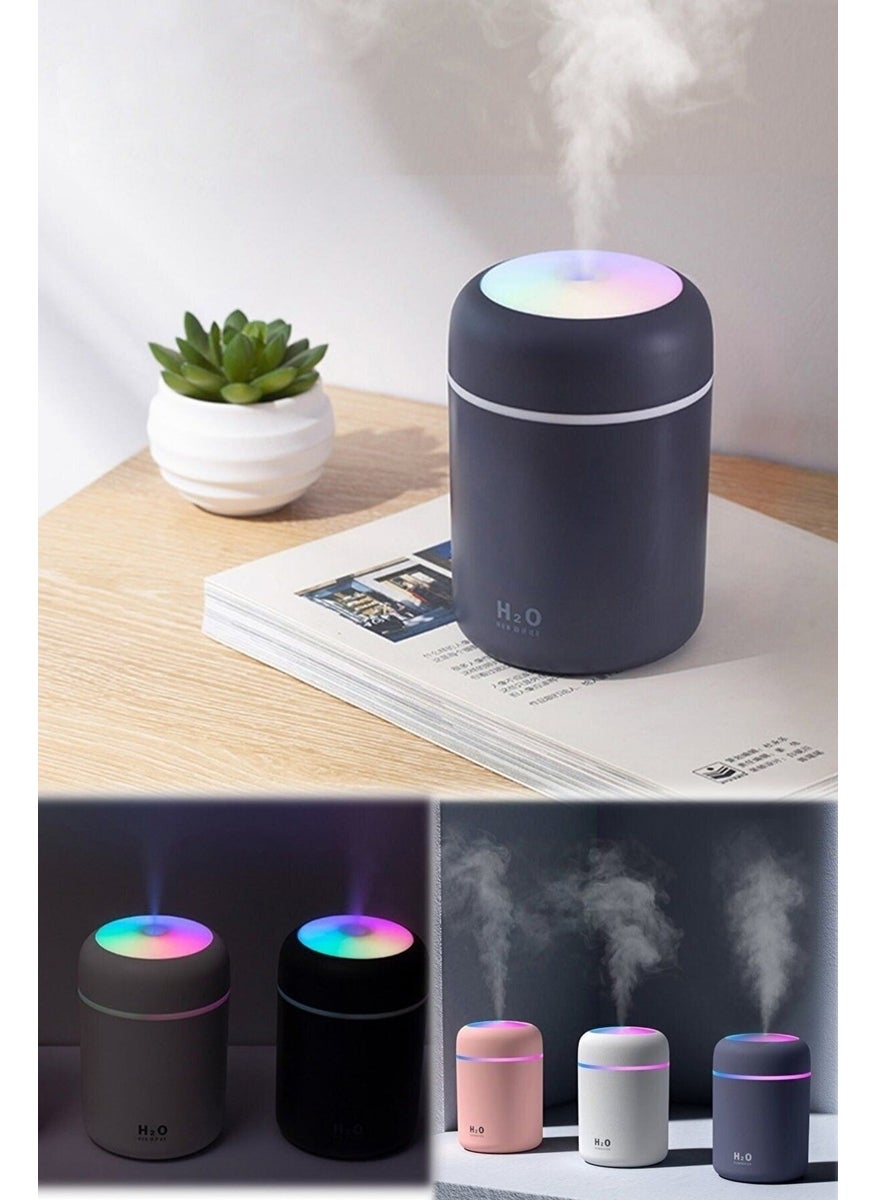 Teknomila - H2O Humidifier 300 ml Ultrasonic Air Humidifier Steam Machine and Aroma Diffuser - Image 1