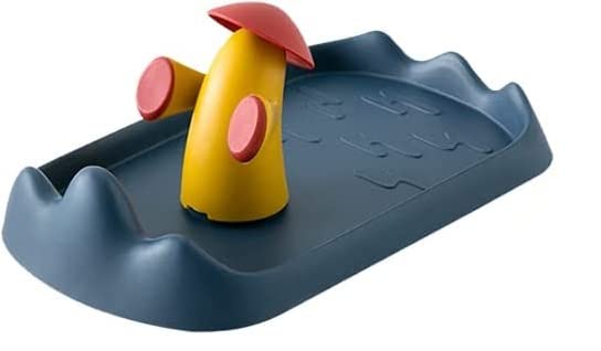 HARI® Space Saving Small Lid Rest Detachable Cute Mushroom Ladle Rest Spatula Holder Coffee Spoon Rest Kitchen Utensil Holder (Blue) - Image 1