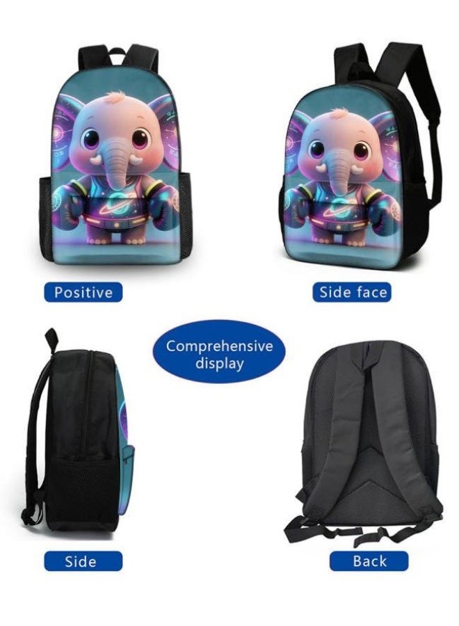 Bright Li Fire The hit is coming! Fun cartoon bag three-piece set, the fashion new favorite of students and teenagers (available for students, children, friends on outings, mountain climbing, schooling, etc.) - 12 - Image 3
