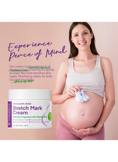 VIGORITY Stretch Mark Cream for Pregnant Women: Stretch Mark Treatment for Pregnancy - Belly Butter For Pregnant Women - Massage Lotion To Prevent And Repair Maternity Stretch Marks Scar - 4 Oz  - Image 5
